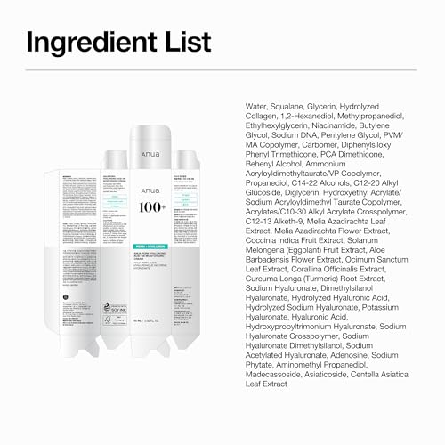 Anua PDRN Hyaluronic Acid 100 Moisturizing Cream, Lightweight, Non-Greasy Hydrating Face Moisturizer with Salmon DNA for Glass Skin, Korean Skincare (2.02 fl oz) - FENGGESTORE20