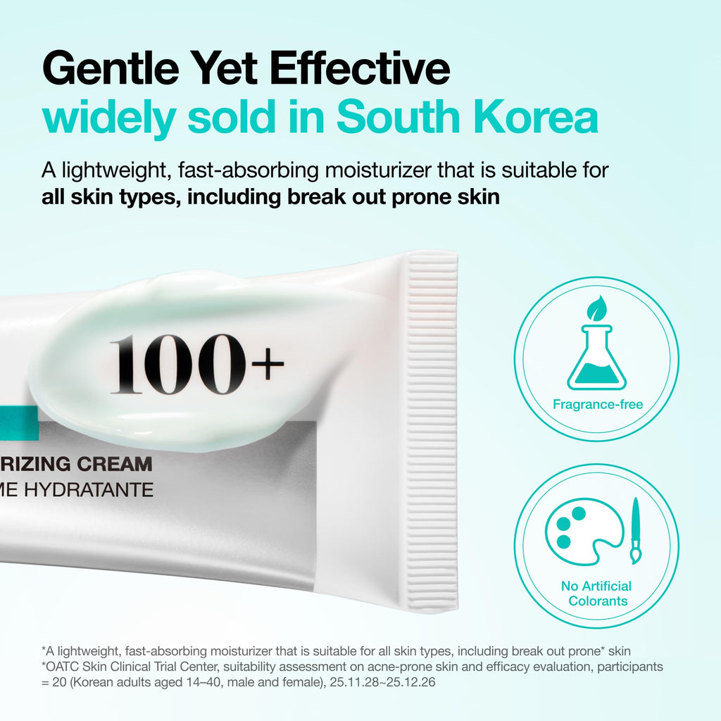 Anua PDRN Hyaluronic Acid 100 Moisturizing Cream, Lightweight, Non-Greasy Hydrating Face Moisturizer with Salmon DNA for Glass Skin, Korean Skincare (2.02 fl oz) - FENGGESTORE20