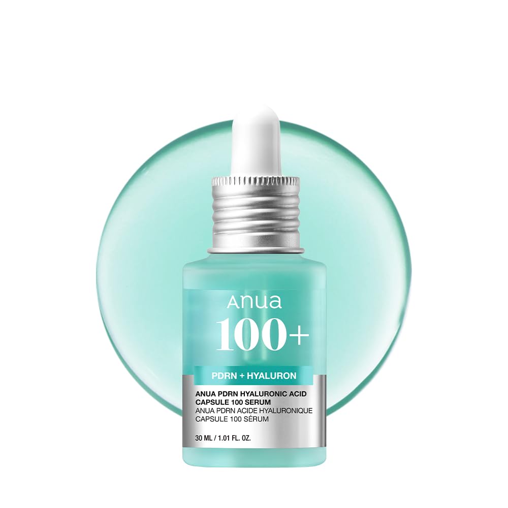 Anua PDRN Hyaluronic Acid Capsule 100 Serum, Radiant Face Serum, Salmon DNA, Hyaluronic Acid, Hydration, Moisture Plumping Effect - FENGGESTORE20
