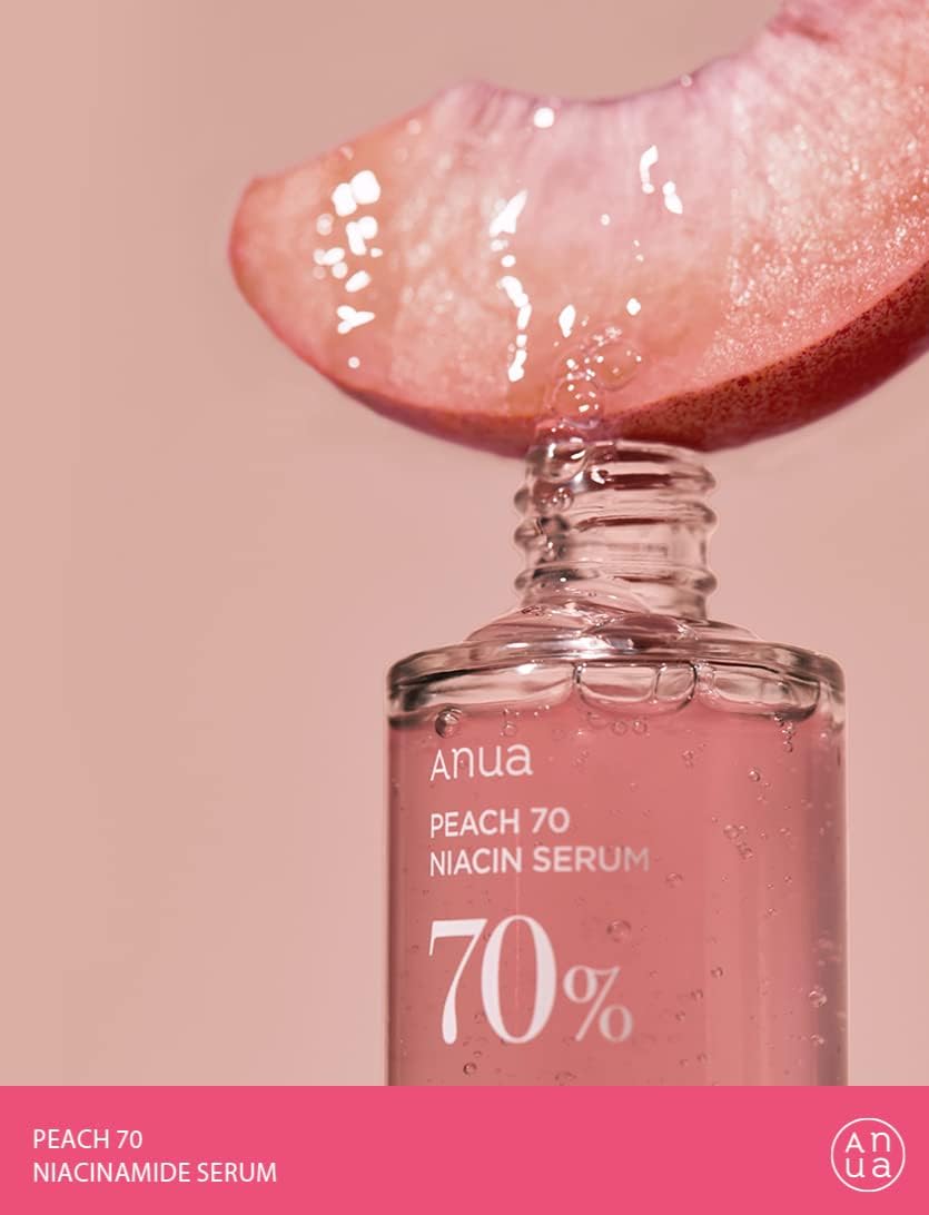 Anua Peach 70 Niacinamide Serum, Daily Glow Serum For Face, Skin Tone & Dullness Care with Vitamin B12, Lightweight - FENGGESTORE20