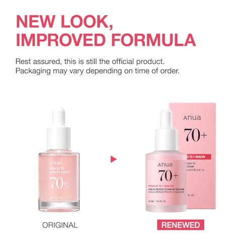 Anua Peach 70 Niacinamide Serum, Daily Glow Serum For Face, Skin Tone & Dullness Care with Vitamin B12, Lightweight - FENGGESTORE20