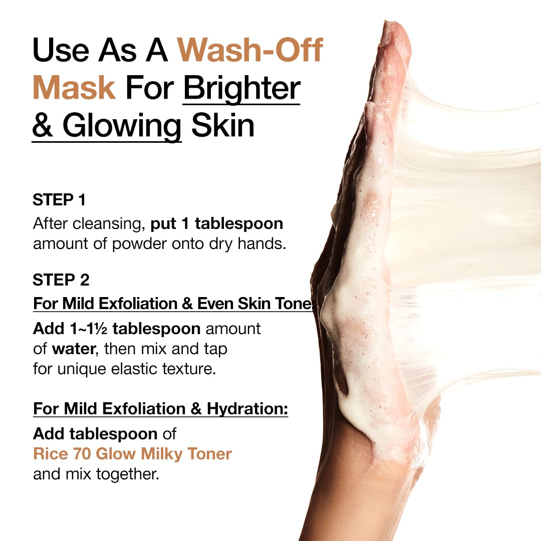 ANUA Rice Enzyme Brightening Cleansing Powder, Exfoliating Powder-to-Foam Cleanser, Smooth Texture & Clarity - FENGGESTORE20
