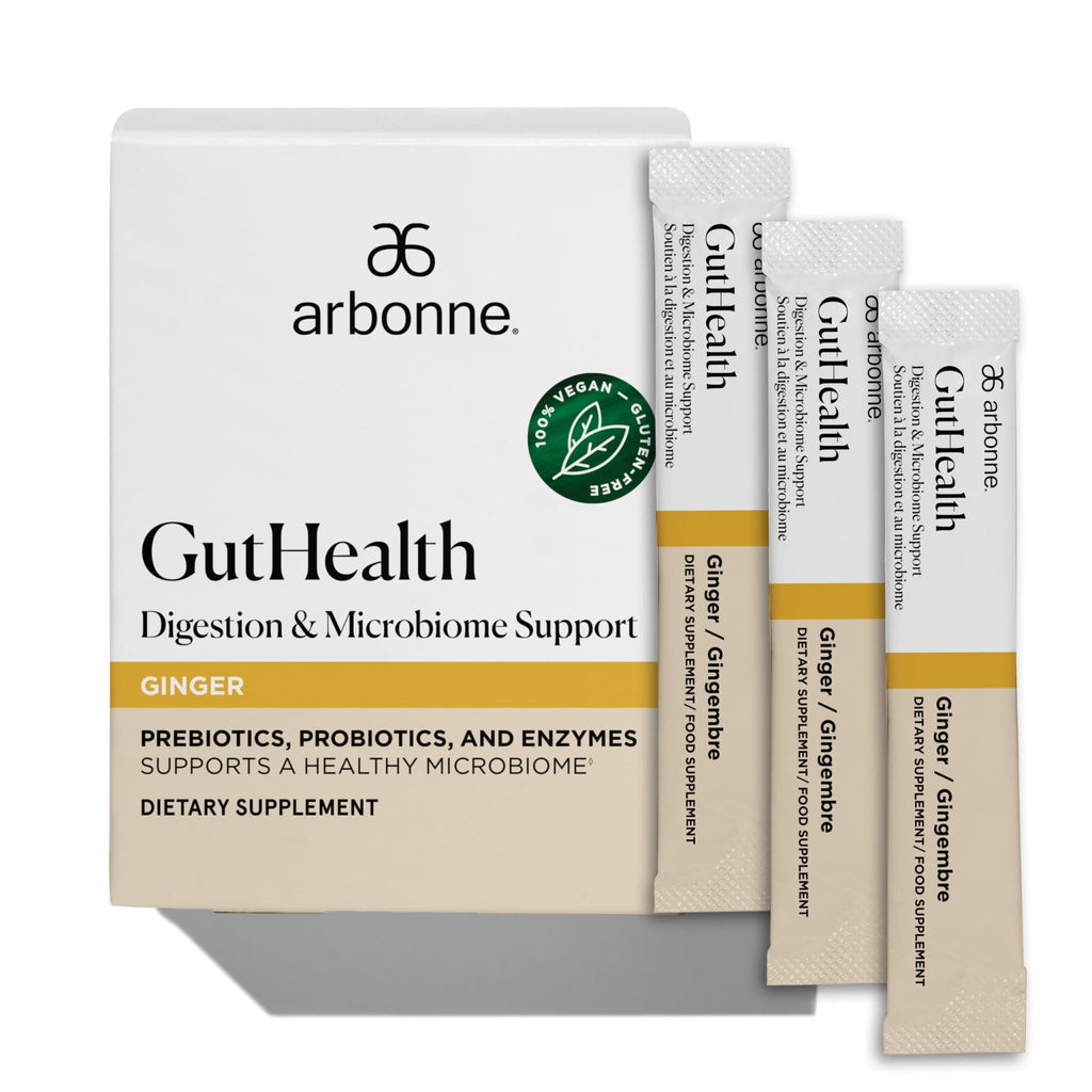 Arbonne Gut Health Digestion Support - Microbiome Prebiotic and Probiotic Drink Mix, Probiotic Powder and Prebiotic Powder - FENGGESTORE20
