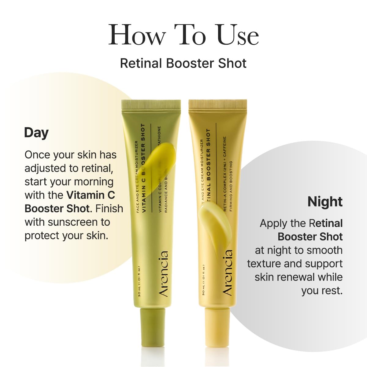 Arencia Vitamin C Booster Shot Serum with Glutathione, Niacinamide and Vitamin E for Dark Spot Care, Fine Lines & Wrinkles - FENGGESTORE20
