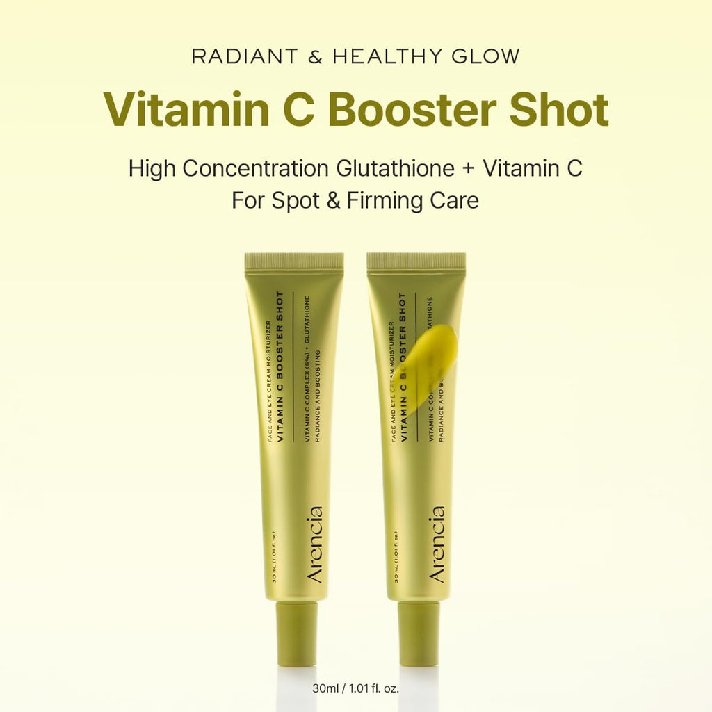 Arencia Vitamin C Booster Shot Serum with Glutathione, Niacinamide and Vitamin E for Dark Spot Care, Fine Lines & Wrinkles - FENGGESTORE20