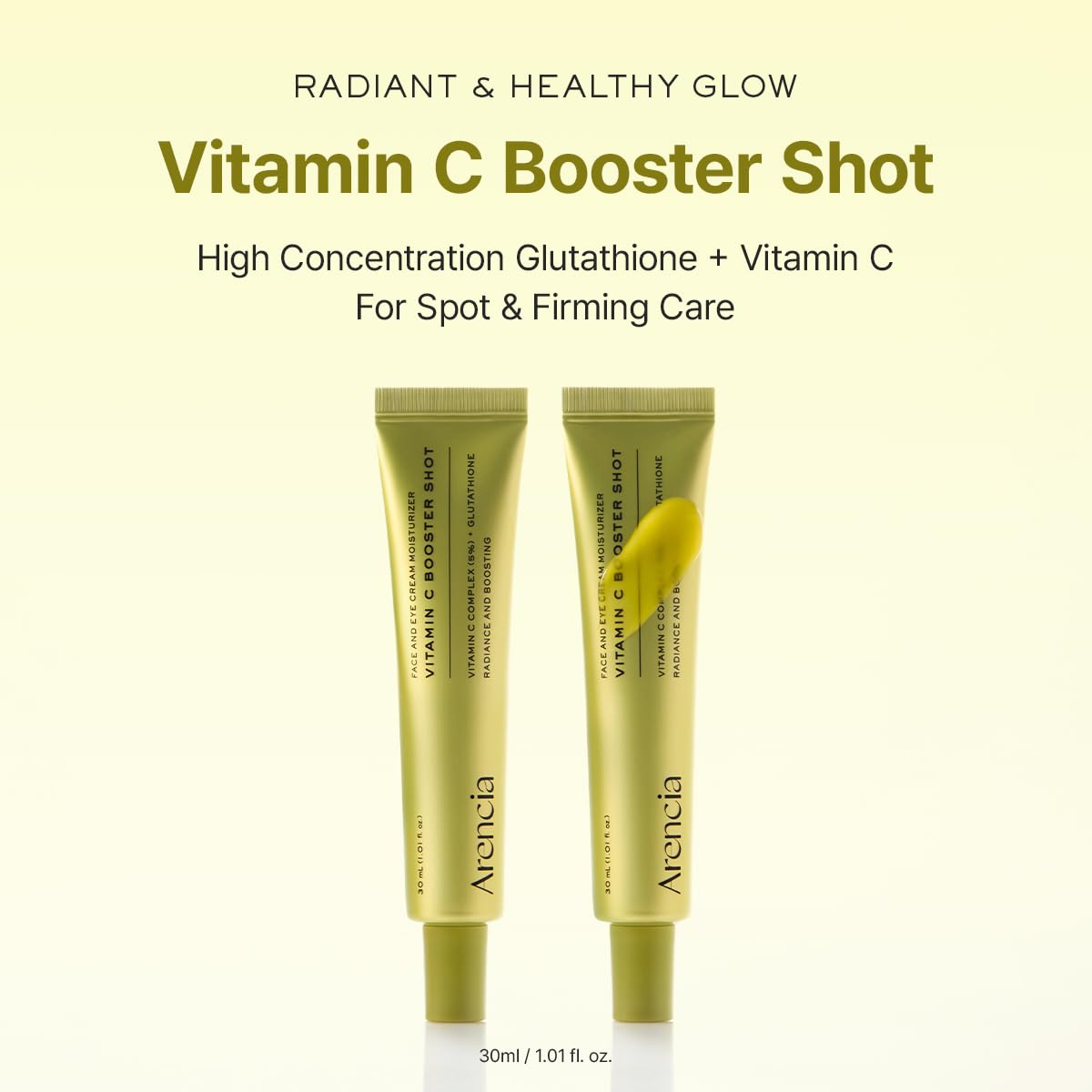 Arencia Vitamin C Booster Shot Serum with Glutathione, Niacinamide and Vitamin E for Dark Spot Care, Fine Lines & Wrinkles - FENGGESTORE20