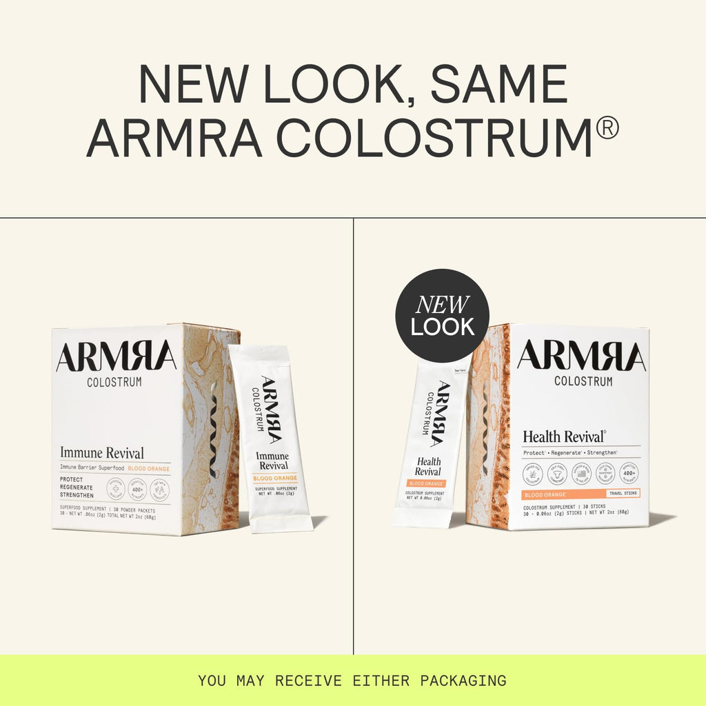 ARMRA Colostrum™ Powder | Blood Orange | Gut Health & Bloating | Skin & Hair | Immunity | Keto, Gluten & Fat-Free | 30 Servings - FENGGESTORE20