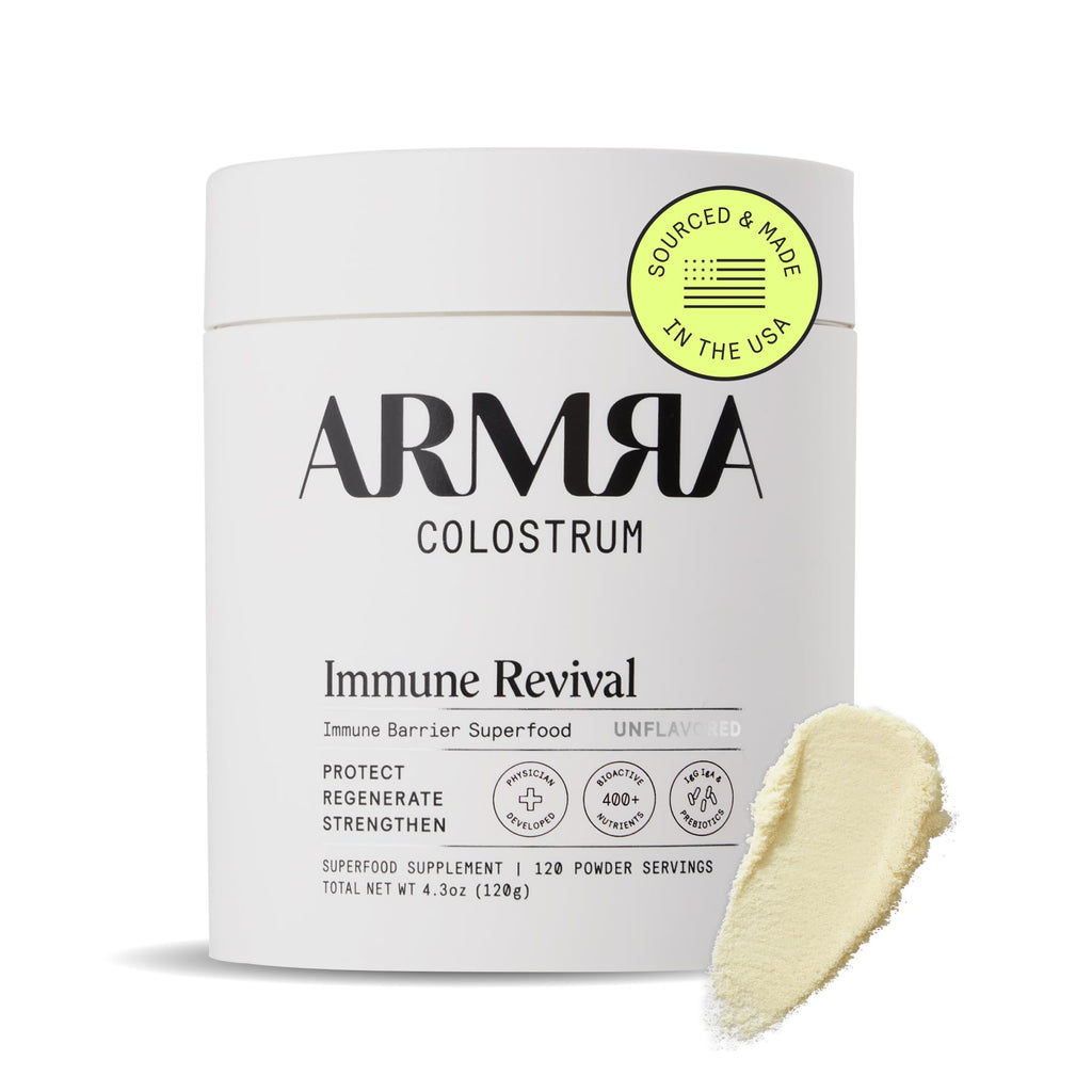 ARMRA Colostrum Powder | Unflavored | Gut Health & Bloating | Skin & Hair | Immunity | Keto, Gluten & Fat-Free | 120 Servings - FENGGESTORE20