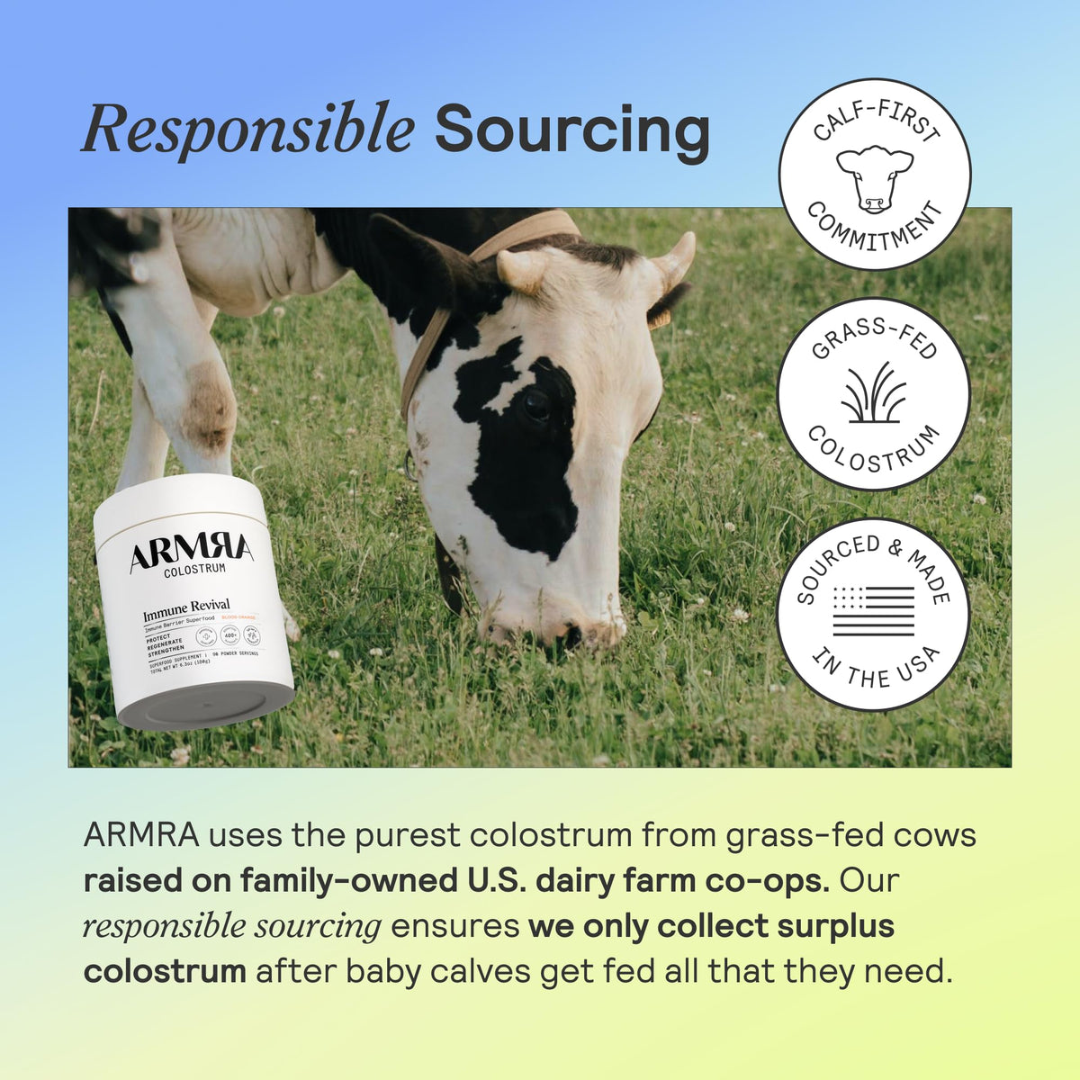 ARMRA Colostrum Powder | Unflavored | Gut Health & Bloating | Skin & Hair | Immunity | Keto, Gluten & Fat-Free | 120 Servings - FENGGESTORE20