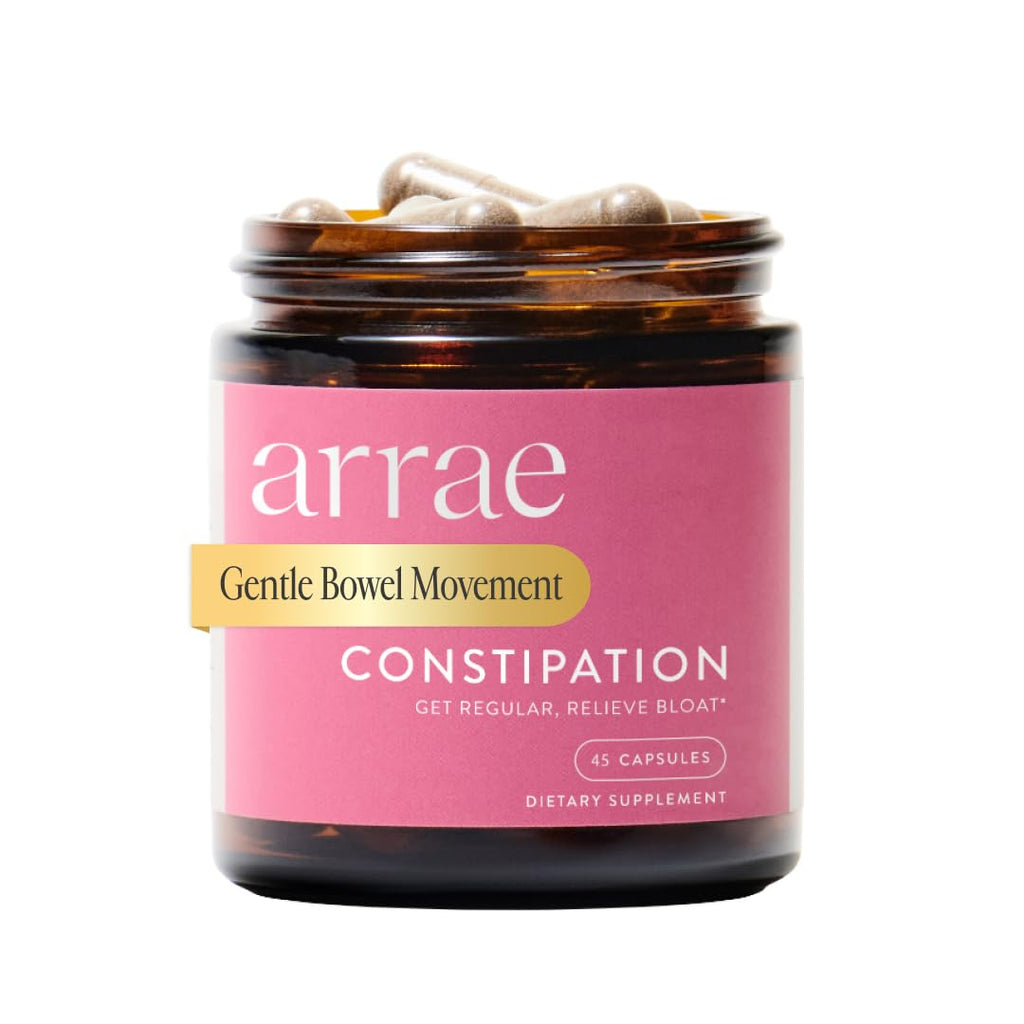 Arrae Constipation Relief Capsules – Gentle, Natural Bowel Support – Clinically Proven for Regularity & Comfort – Non-Stimulant, Overnight Relief – 45 Capsules - FENGGESTORE20
