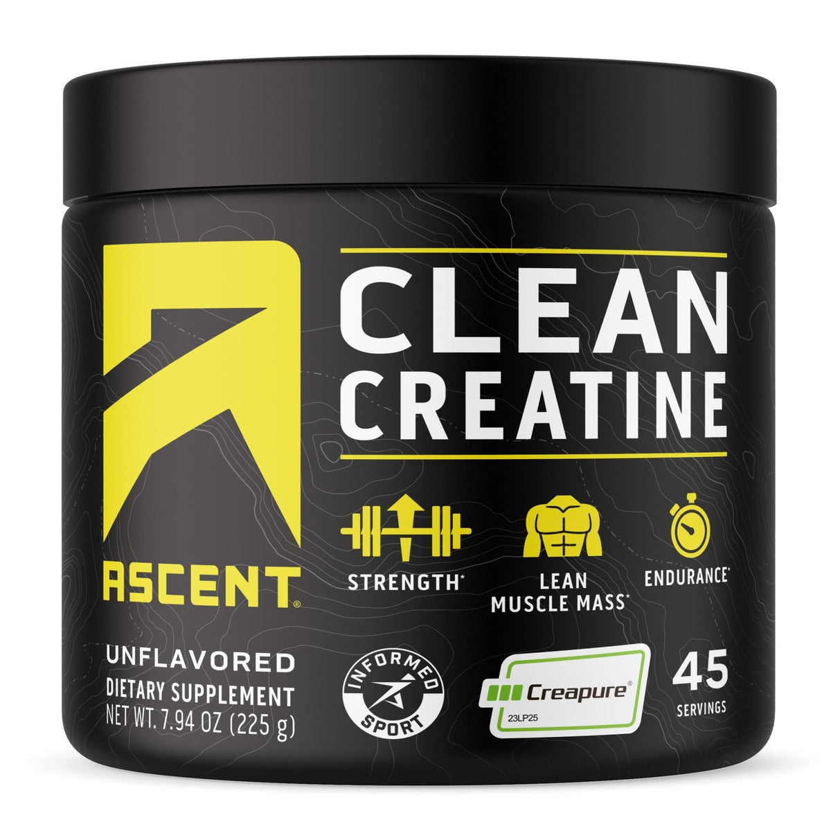 Ascent Clean Creatine Monohydrate Powder - 5G Per Serving, Creapure Supplement - Unflavored, 45 Servings - FENGGESTORE20