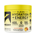 Ascent Clean Hydration + Energy Electrolytes Powder - 100mg Caffeine, 400mg Electrolytes, No Artificial Ingredients, Orange Mango 40 Servings - FENGGESTORE20
