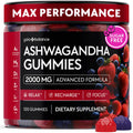 Ashwagandha Gummies – 120 Count - 2000 MG Ashwagandha Supplements with L-Theanine, GABA, Magnesium, Zinc & Vitamin D3 – Sugar-Free, Vegan, - FENGGESTORE20