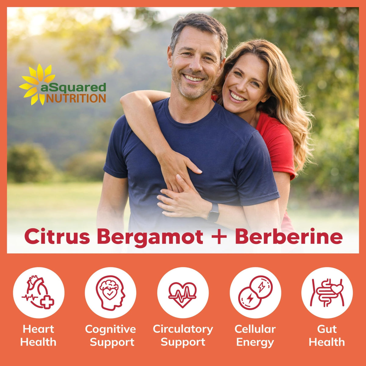 aSquared Nutrition Citrus Bergamot with Berberine Supplement - 1400mg Per Serving Max Strength Complex - 120 Capsules - Supports Cardiovascular Health - FENGGESTORE20