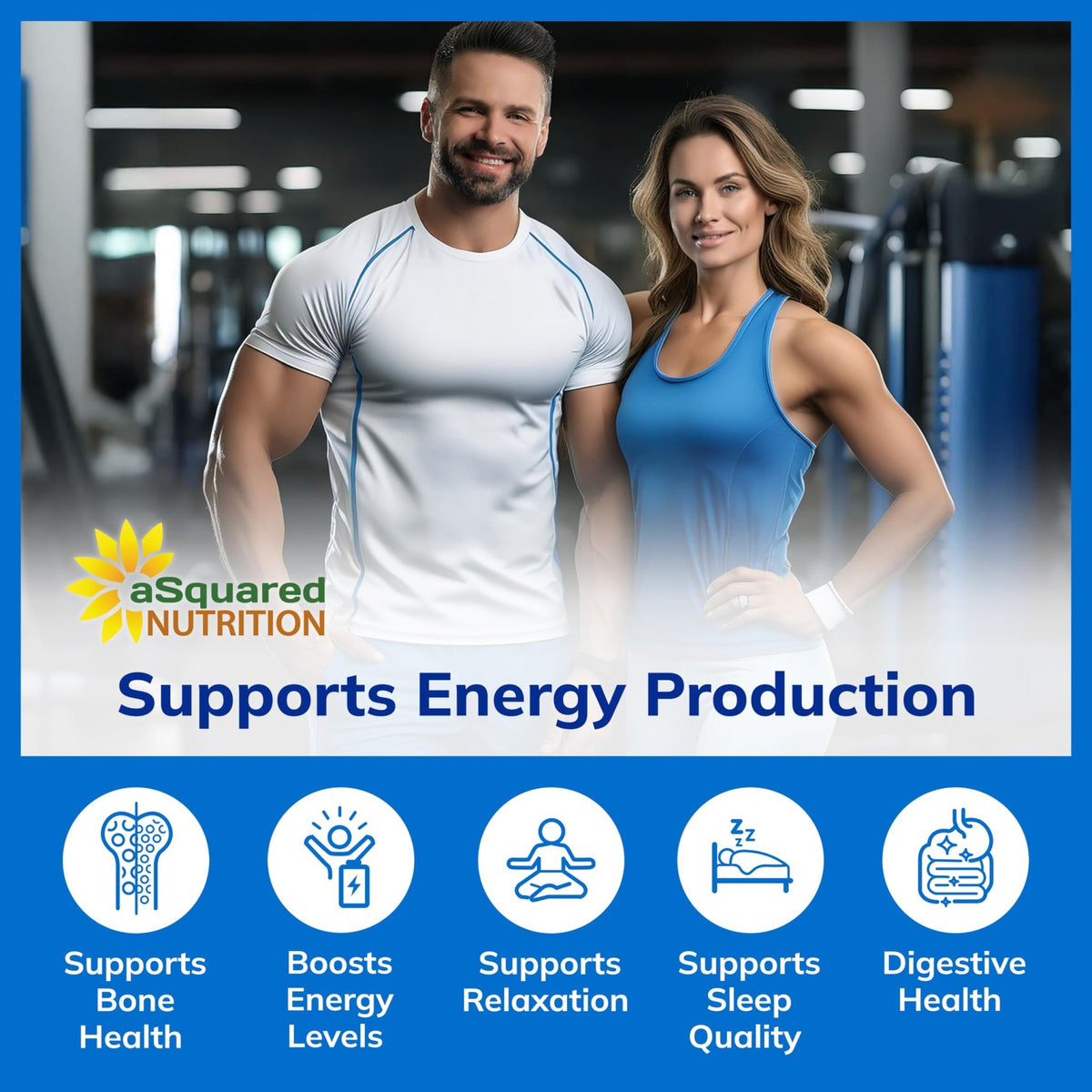 aSquared Nutrition Magnesium Glycinate 400mg - 180 Tablets - Max Strength Magnesium Bisglycinate Supplement -Maximum Bioavailability & Absorption-Non-GMO - FENGGESTORE20