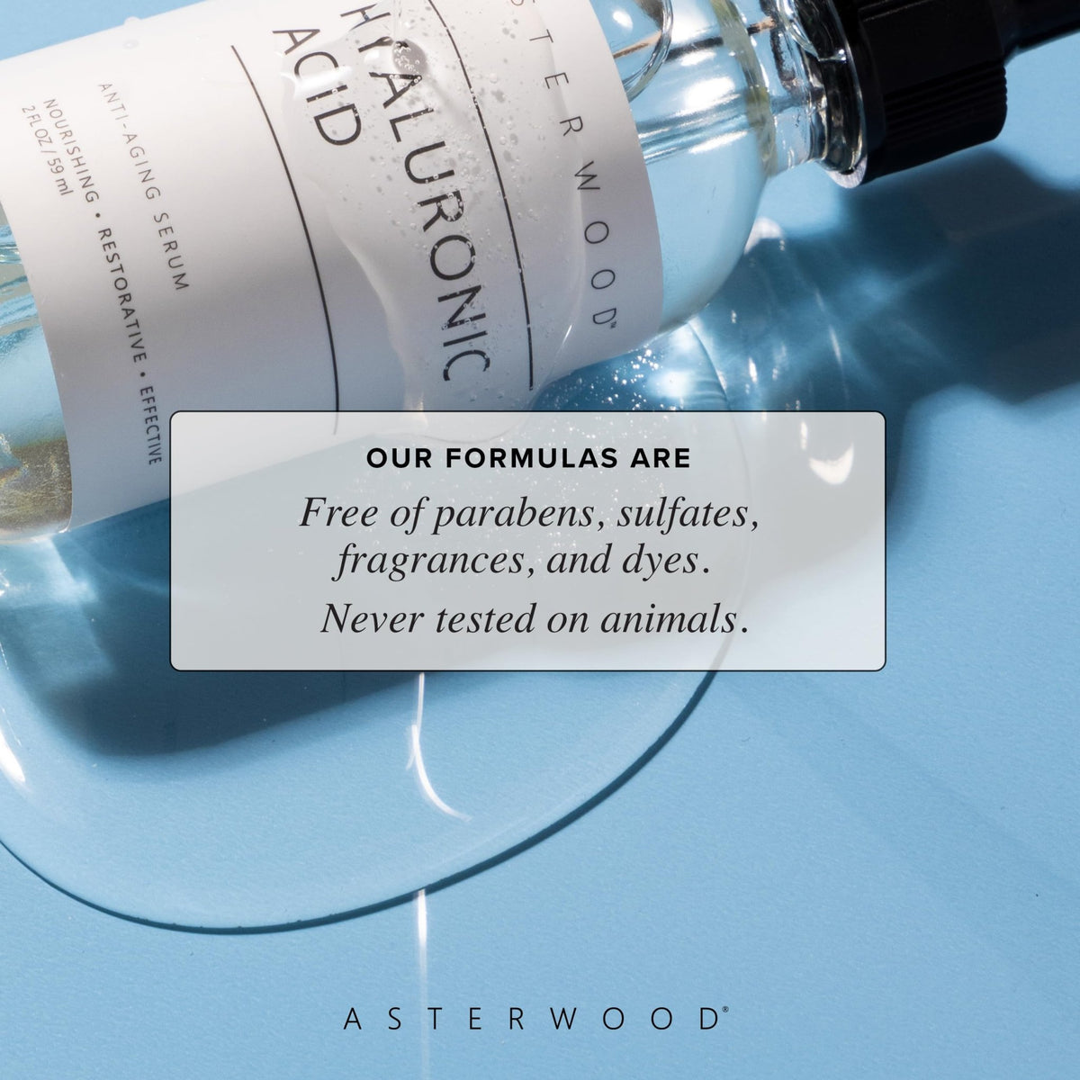 Asterwood Hyaluronic Acid Serum for Face - Plumping, Anti-Aging, Hydrating - Fragrance-Free - 1 Fl Oz - FENGGESTORE20