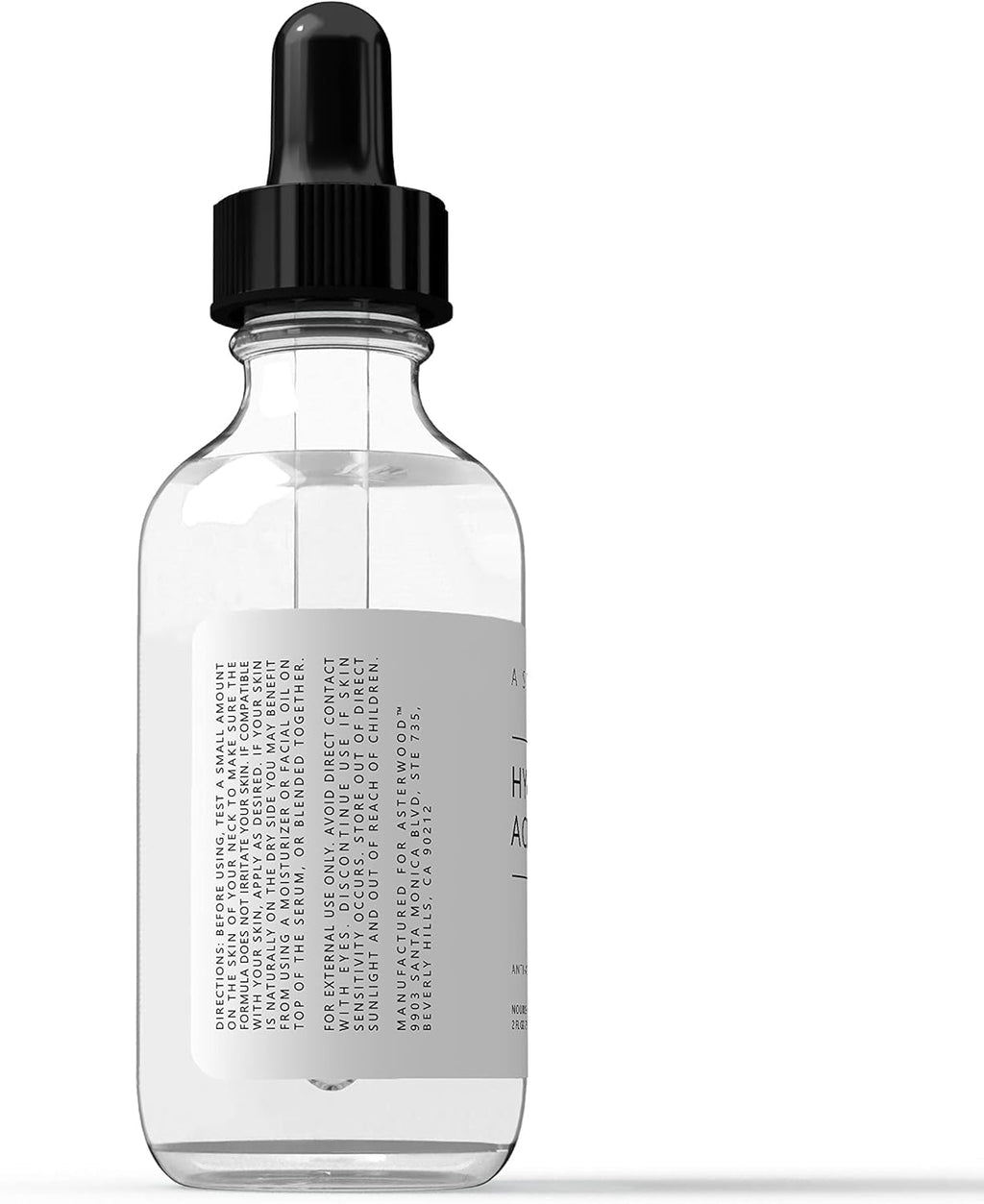 Asterwood Hyaluronic Acid Serum for Face - Plumping, Anti-Aging, Hydrating - Fragrance-Free - 1 Fl Oz - FENGGESTORE20