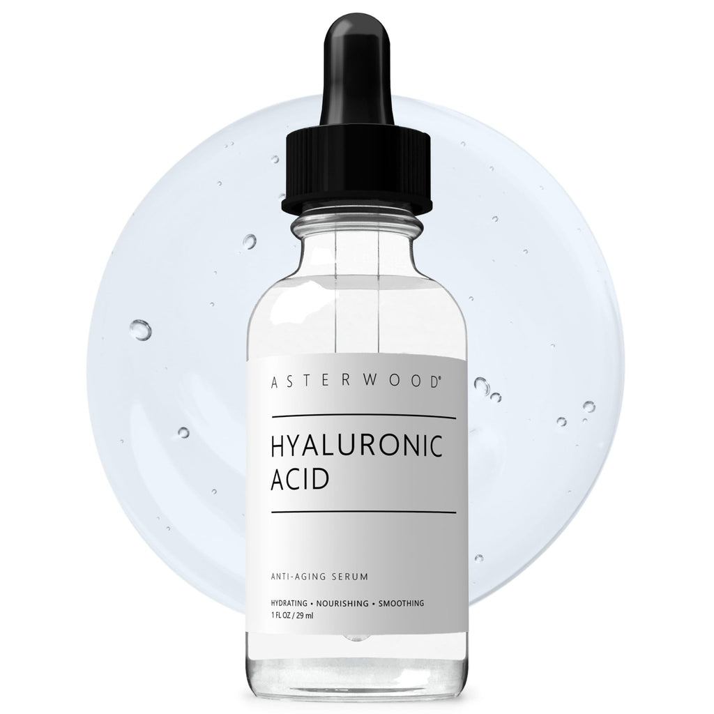 Asterwood Hyaluronic Acid Serum for Face - Plumping, Anti-Aging, Hydrating - Fragrance-Free - 1 Fl Oz - FENGGESTORE20