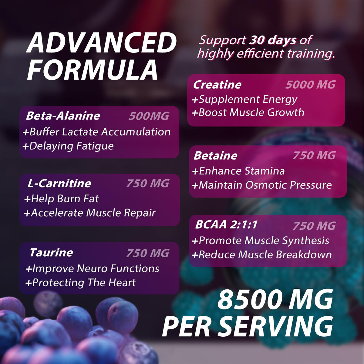 Asumtal Creatine Monohydrate Gummies Complex 8500 MG for Men & Women, Creatine Monohydrate Supplement for Muscle Growth, Strength & Energy Support - FENGGESTORE20