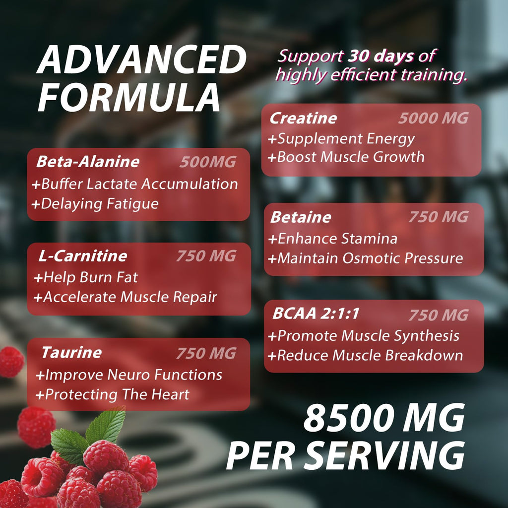 Asumtal Creatine Monohydrate Gummies for Men & Women, Creatine Monohydrate Supplement for Muscle Growth, Strength & Energy Support - FENGGESTORE20