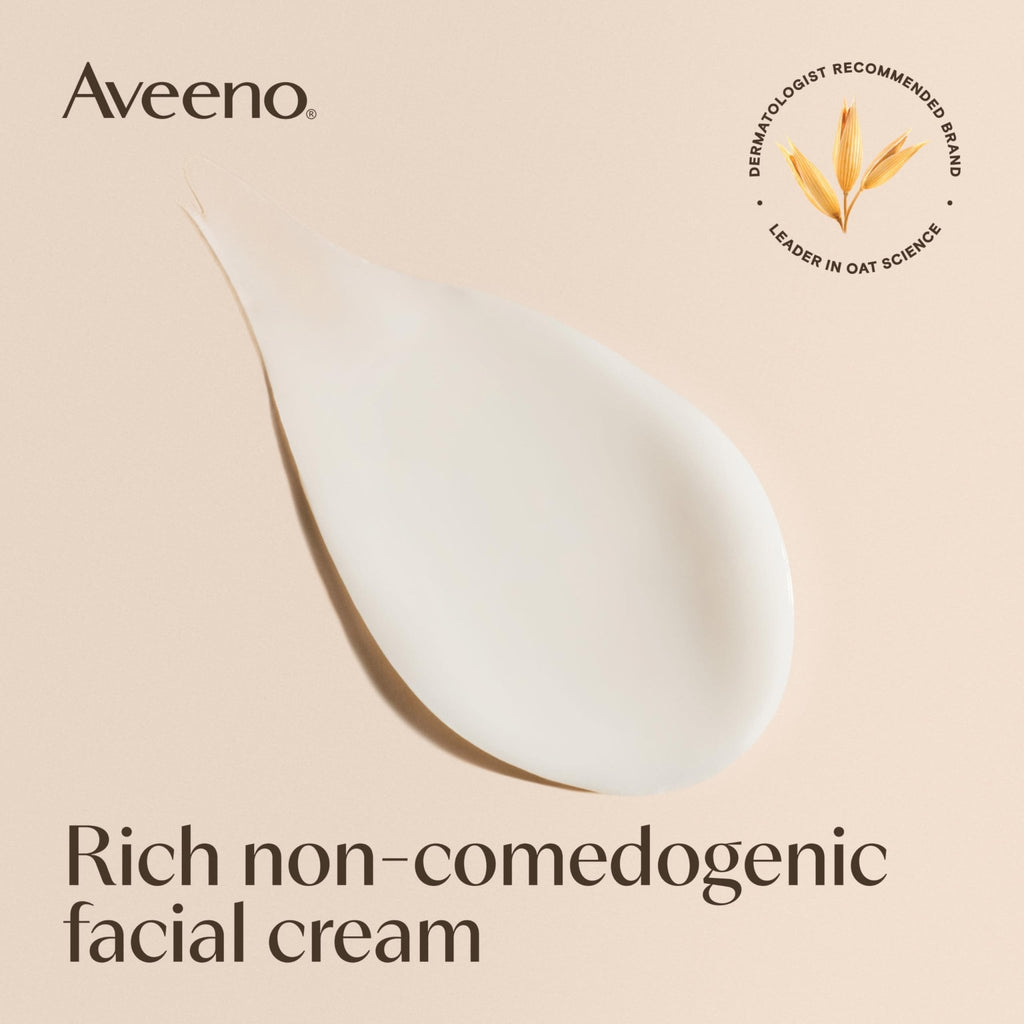 Aveeno Calm + Restore Facial Moisturizer Face Cream for Redness Relief, Non-Comedogenic - FENGGESTORE20
