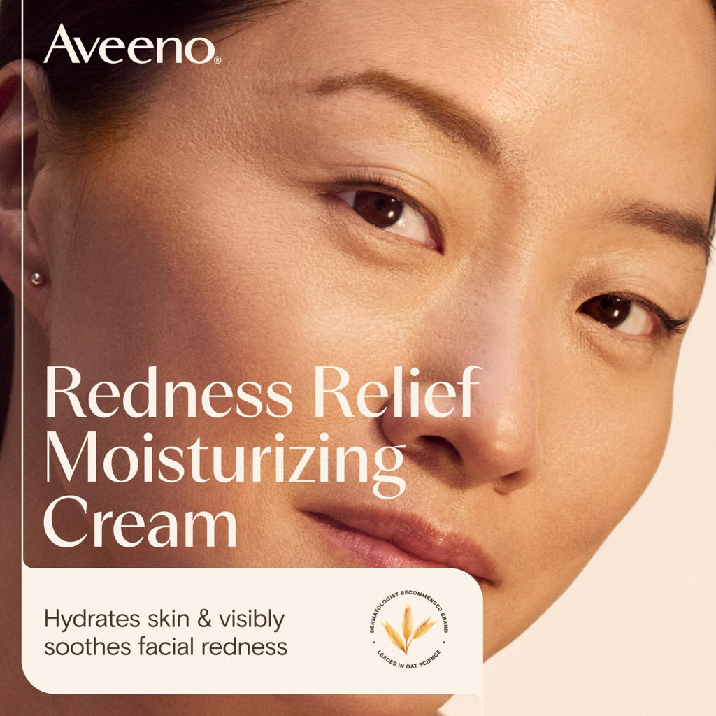 Aveeno Calm + Restore Facial Moisturizer Face Cream for Redness Relief, Non-Comedogenic - FENGGESTORE20