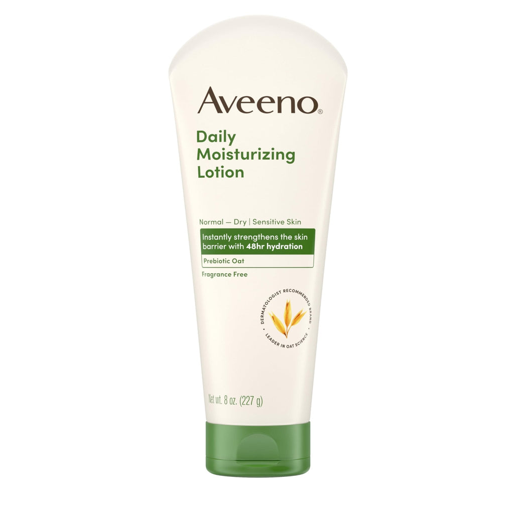 Aveeno Daily Moisturizing Body Lotion, Body Lotion for Dry Skin with Prebiotic Oat, Paraben - FENGGESTORE20