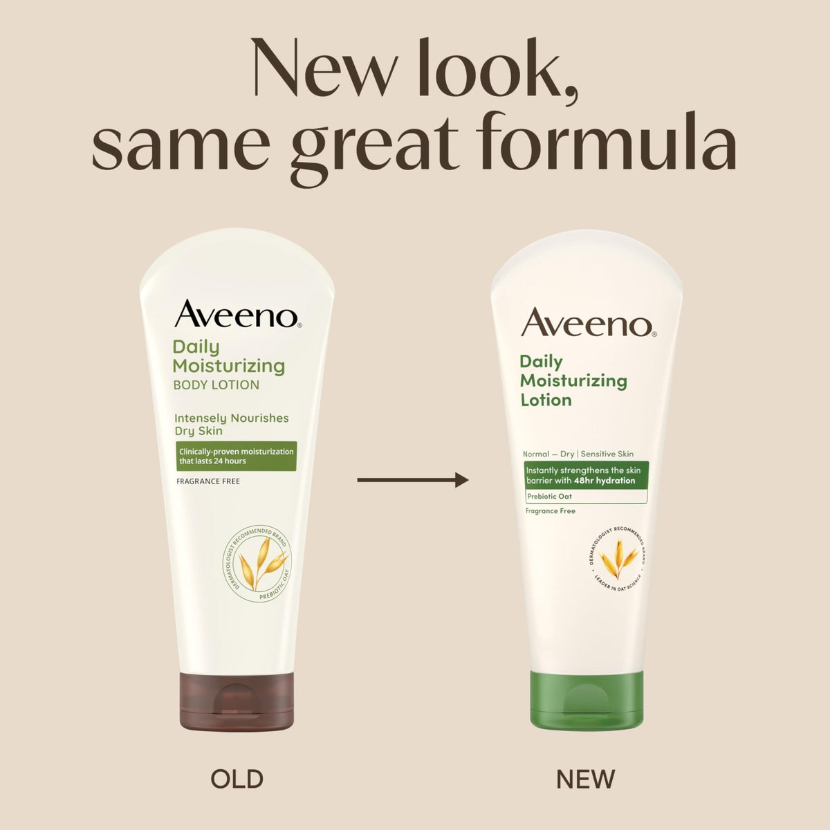 Aveeno Daily Moisturizing Body Lotion, Body Lotion for Dry Skin with Prebiotic Oat, Paraben - FENGGESTORE20