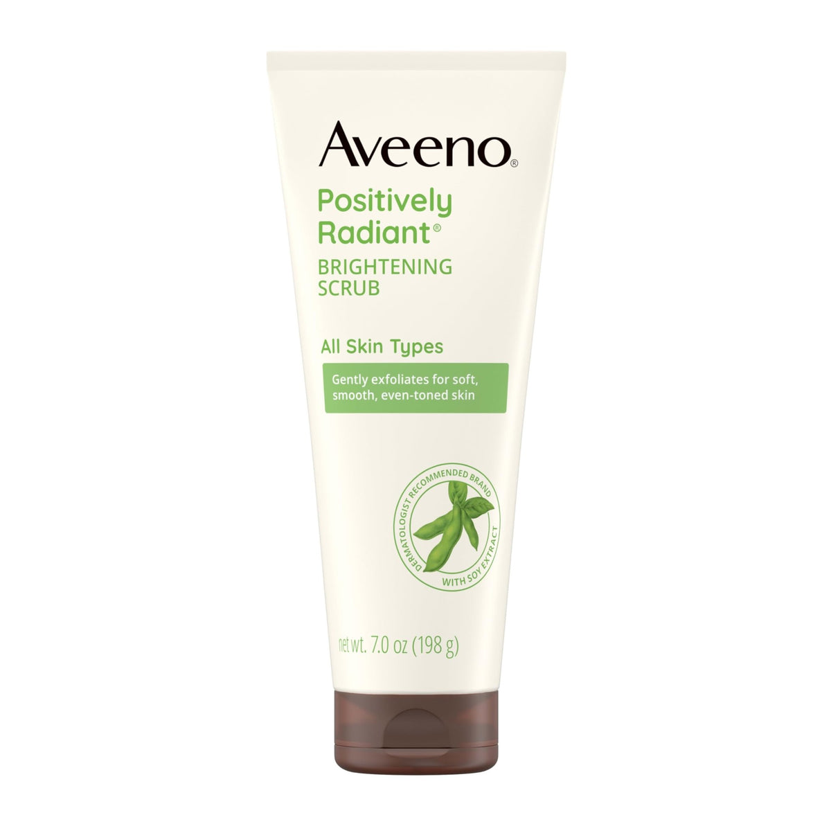 Aveeno Positively Radiant Skin Brightening Daily Facial Scrub with Moisture-Rich Soy Extract - FENGGESTORE20