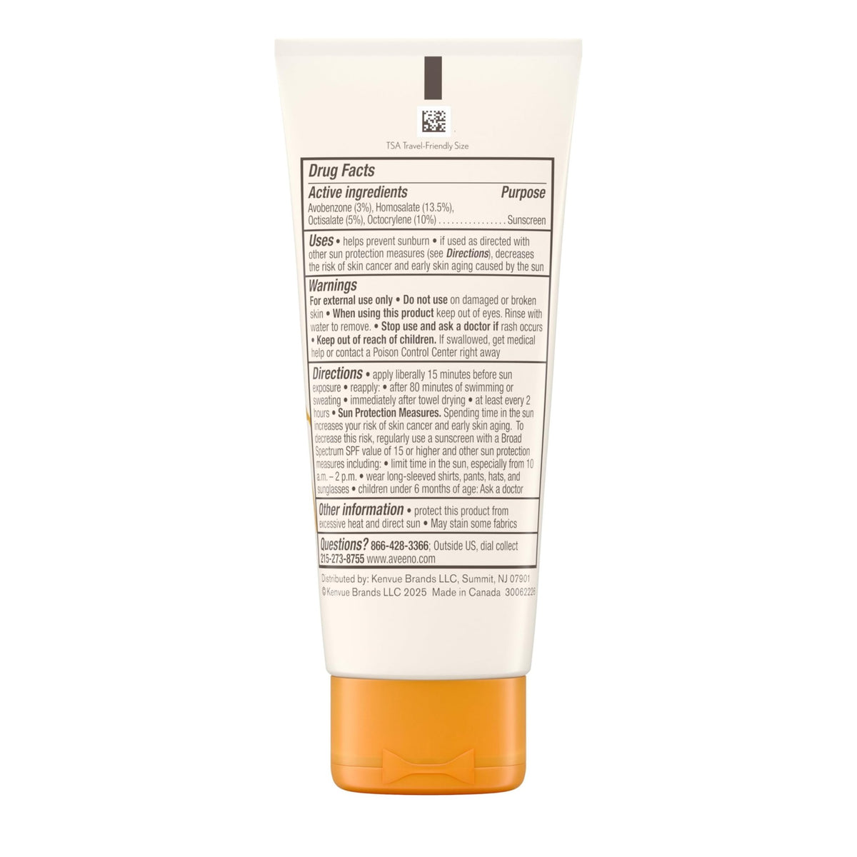 Aveeno Protect + Hydrate Face Sunscreen, SPF 60 Broad Spectrum, for Sensitive Skin, Travel Size, Water Resistant - FENGGESTORE20
