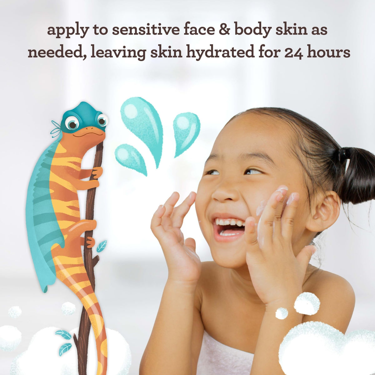 Aveeno Sensitive Skin Face & Body Gel Cream for Kids with Prebiotic Oat, Clinically Proven 24 Hour Hydration for Soft Skin - FENGGESTORE20