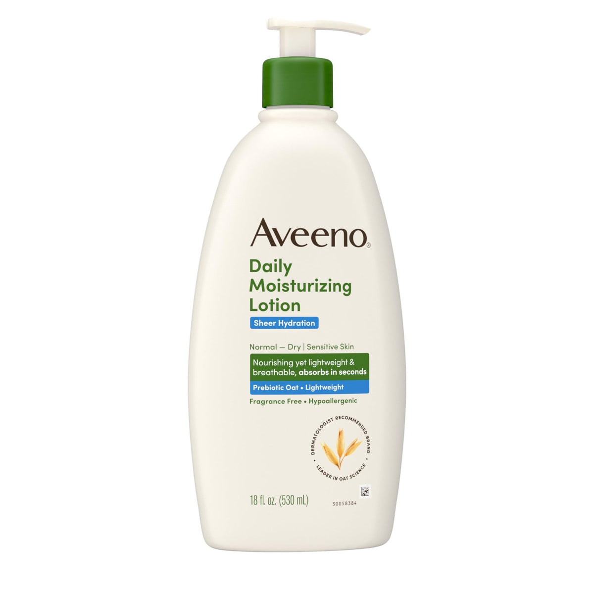 Aveeno Sheer Hydration Fragrance-Free Daily Moisturizing Lotion with Prebiotic Oat for Dry Skin, Lightweight - FENGGESTORE20