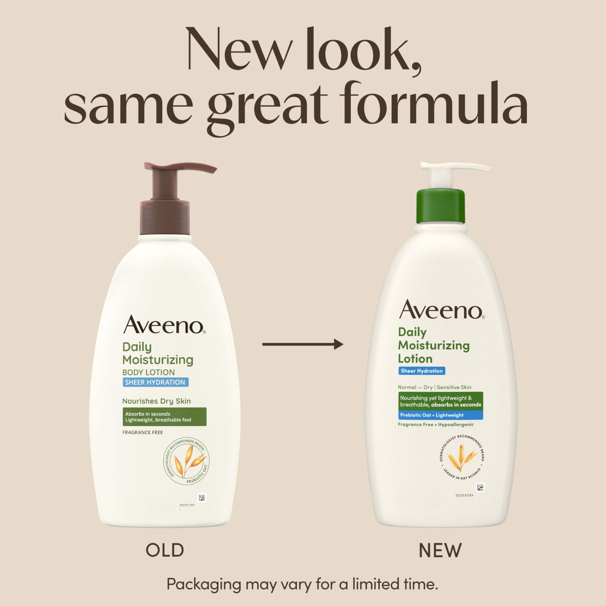 Aveeno Sheer Hydration Fragrance-Free Daily Moisturizing Lotion with Prebiotic Oat for Dry Skin, Lightweight - FENGGESTORE20