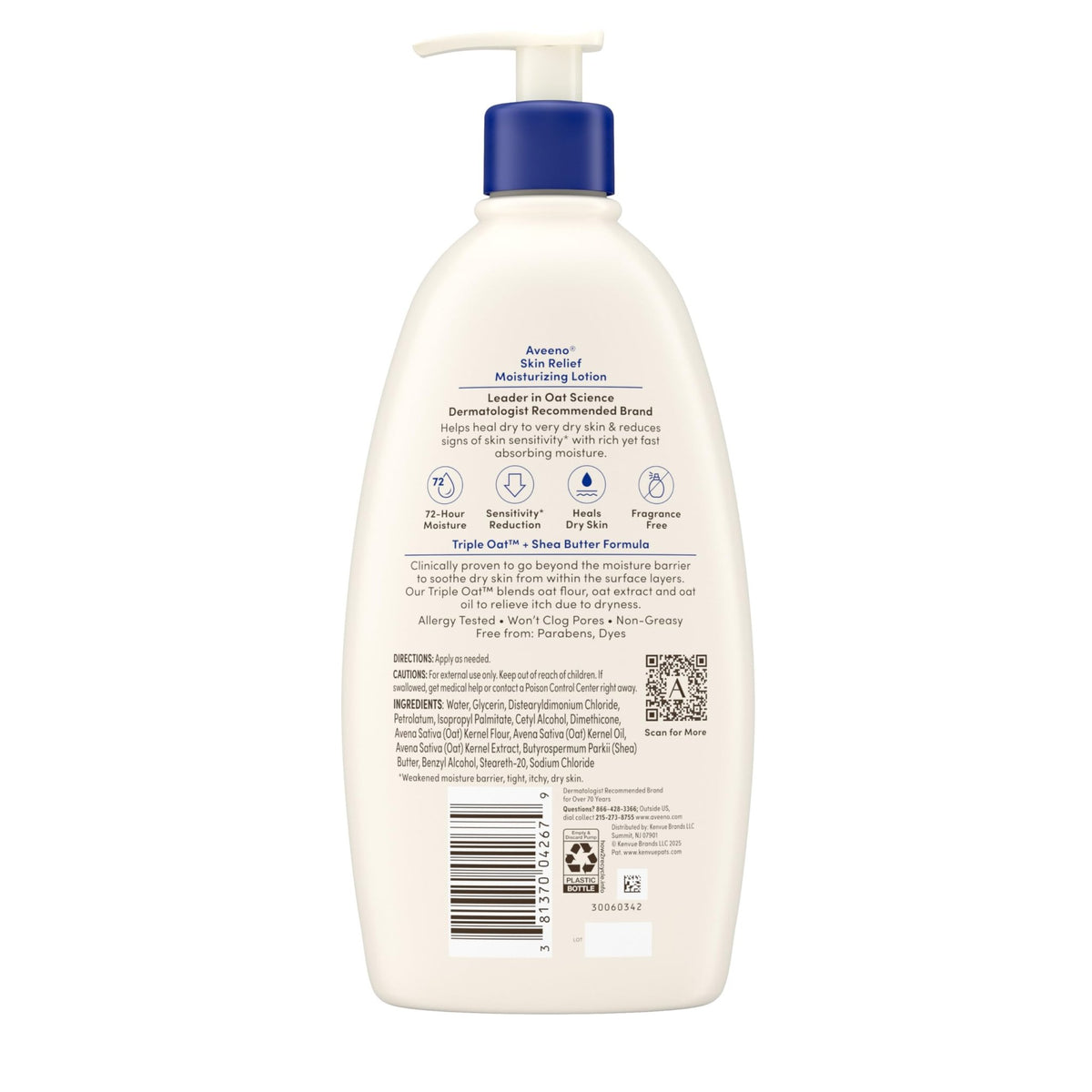 Aveeno Skin Relief Moisturizing Lotion Heals Very Dry, Sensitive Skin, Fast-Absorbing Body - FENGGESTORE20