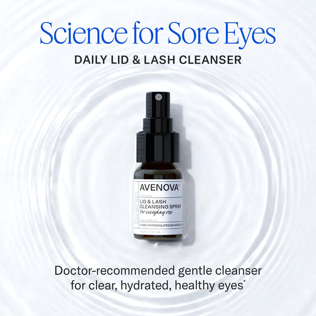 Avenova Eyelid and Eyelash Cleanser Spray - 20ml Bottle - Gentle Everyday Pure Hypochlorous Acid Spray for Eye Irritation - FENGGESTORE20