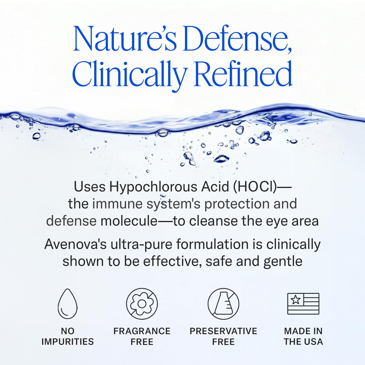 Avenova Eyelid and Eyelash Cleanser Spray - 20ml Bottle - Gentle Everyday Pure Hypochlorous Acid Spray for Eye Irritation - FENGGESTORE20
