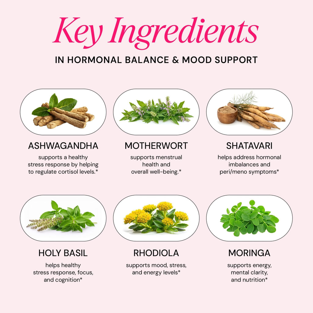 Ayurvedic Hormone Balance for Women | Cortisol Reducer | Mood, Energy, & Sleep Support | Regulates Estrogen | Stress Relief | Ashwagandha, Rhodiola, & Shatavari - FENGGESTORE20