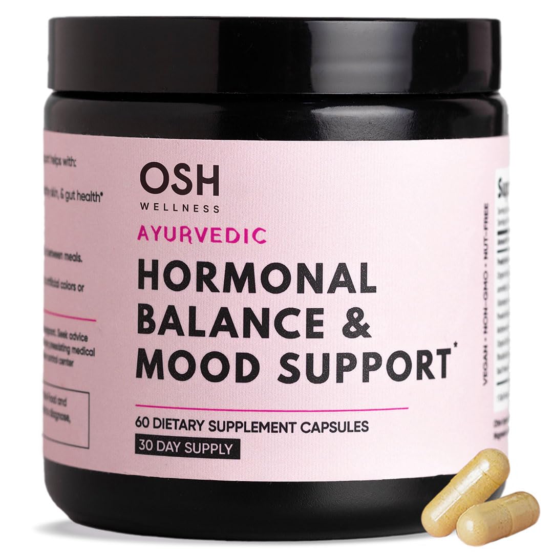Ayurvedic Hormone Balance for Women | Cortisol Reducer | Mood, Energy, & Sleep Support | Regulates Estrogen | Stress Relief | Ashwagandha, Rhodiola, & Shatavari - FENGGESTORE20