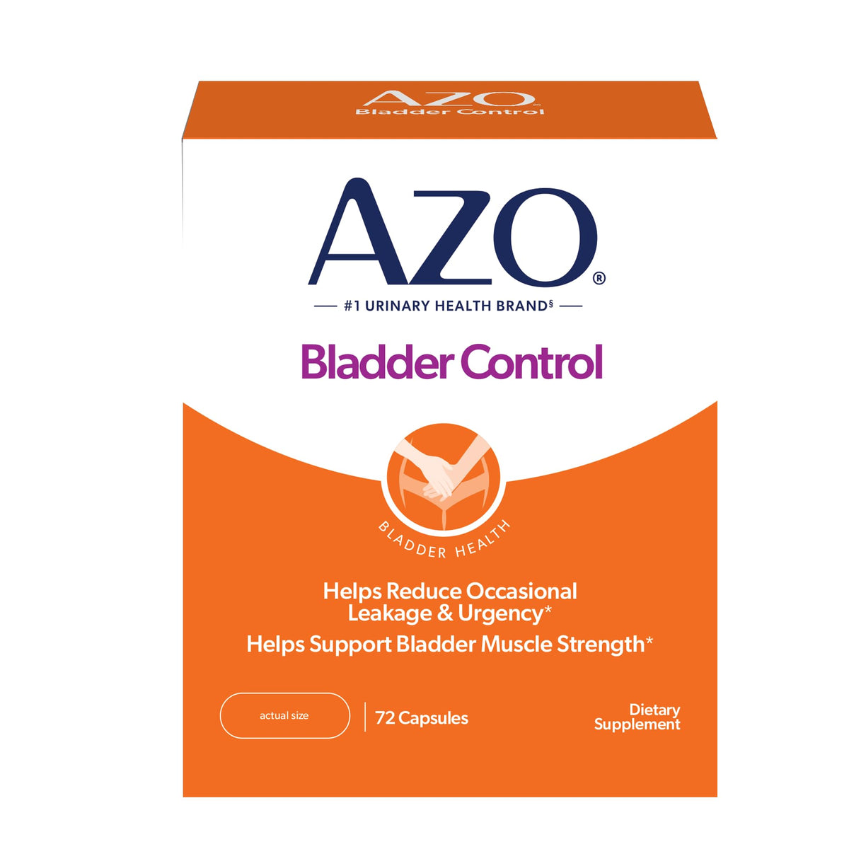 AZO Bladder Control with Go-Less Daily Supplement | Helps Reduce Occasional Urgency, leakage due to laughing, sneezing and exercise††† | 72 Capsules - FENGGESTORE20