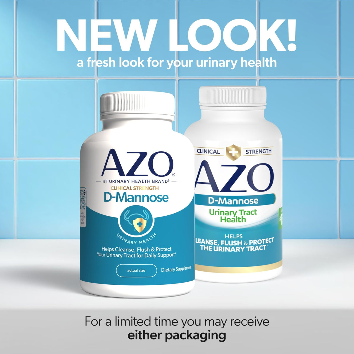 AZO D Mannose Urinary Tract Health, Cleanse, Flush & Protect The Urinary Tract, No.1 Pharmacist Recommended Brand - FENGGESTORE20