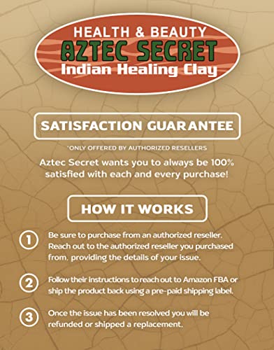 Aztec Secret– Indian Healing Clay 16 Oz – Deep Pore Cleansing Facial & Body Mask – The Original 100% Natural Calcium Bentonite Clay – New Version 2 - FENGGESTORE20