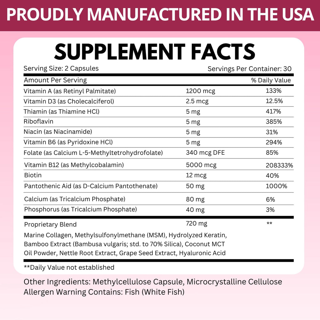 B12 with Hyaluronic Acid, Collagen and Folate – 25000 mcg B12 Complex | Maximize Absorption & Energy | Gluten Free USA Made, B1, B2, B3, B6, B7, B12 vitamins 5000 mcg - FENGGESTORE20