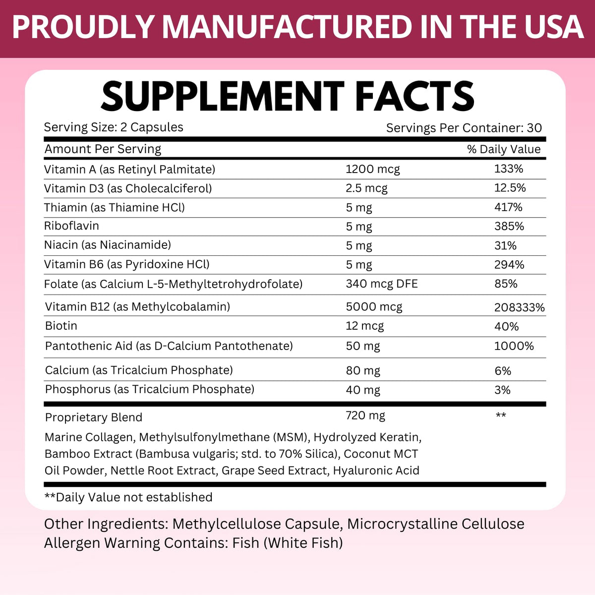 B12 with Hyaluronic Acid, Collagen and Folate – 25000 mcg B12 Complex | Maximize Absorption & Energy | Gluten Free USA Made, B1, B2, B3, B6, B7, B12 vitamins 5000 mcg - FENGGESTORE20