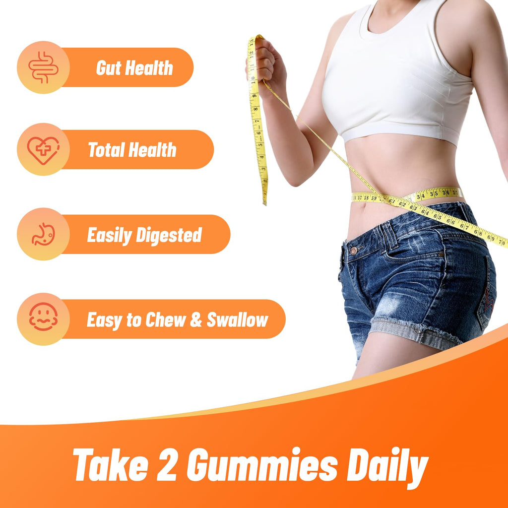 Babivek Fiber Gummies for Women and Men – Dietary Fiber, Gut Health Support, Vegan, Non-GMO, Non-Gluten, Mixed Berry & Strawberry Flavors, 60 Count(Pack of 2) - FENGGESTORE20