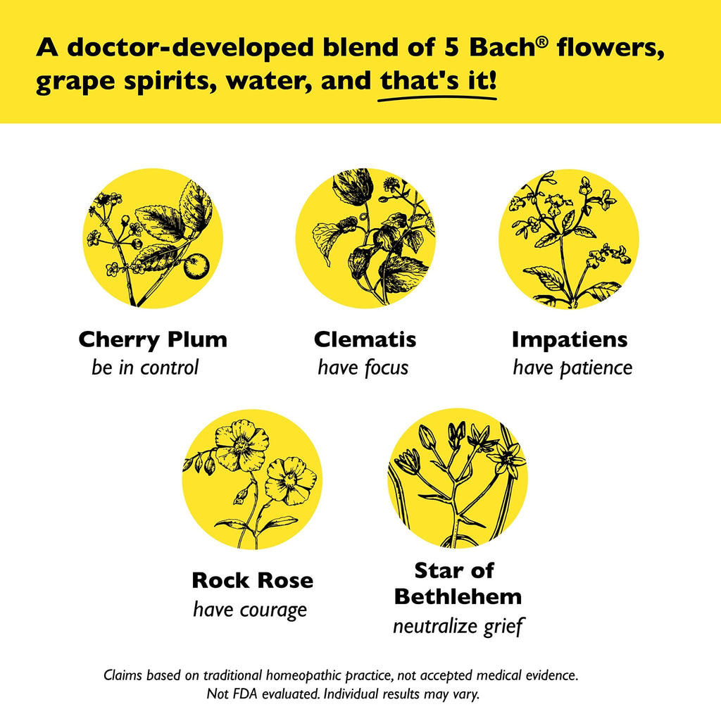 Bach Rescue Remedy Dropper, Natural Stress Relief, Homeopathic Flower Essence, Vegan, Gluten & Sugar-Free, Non-Habit Forming, 2 Pack, 10mL Ea Visit The Rescue Store - FENGGESTORE20