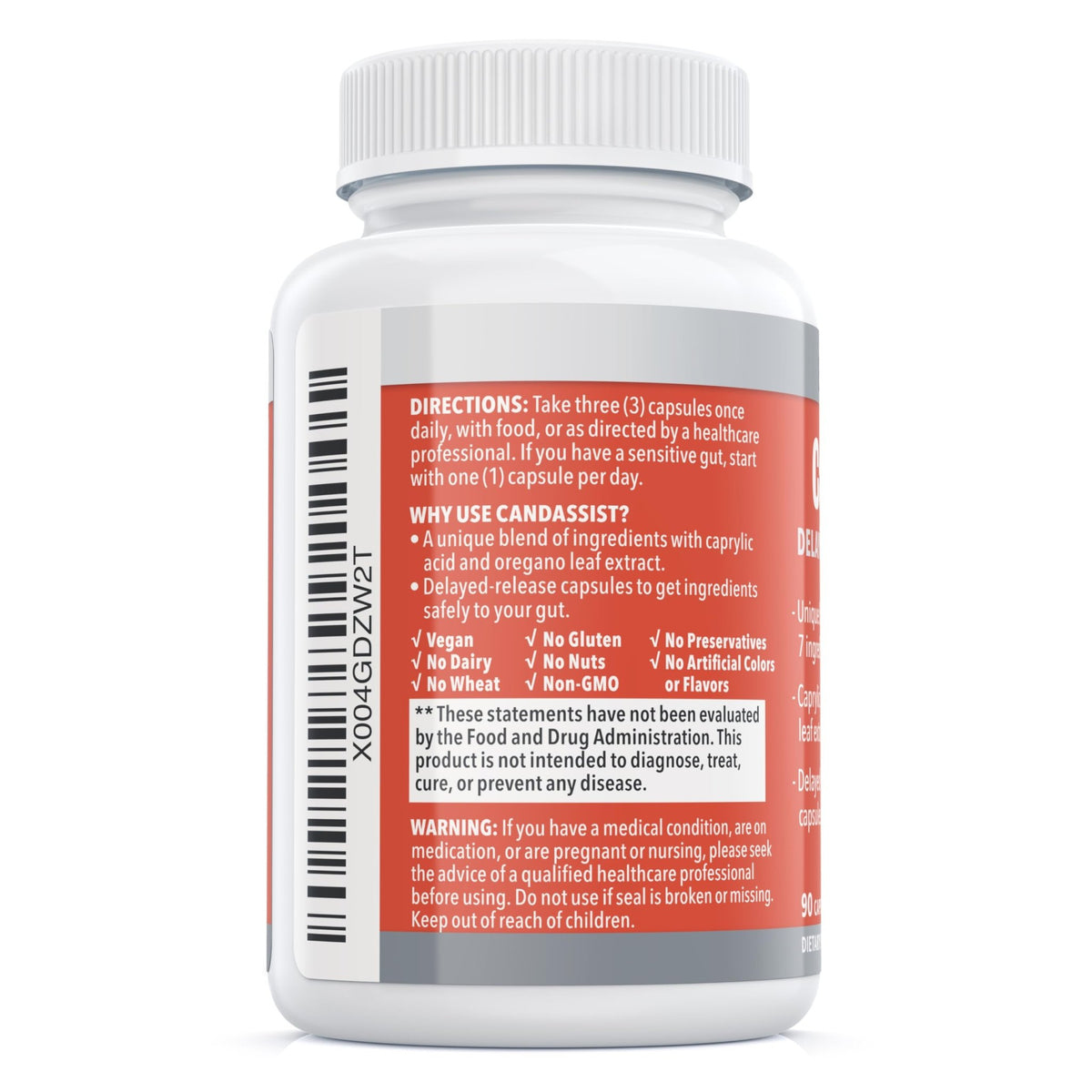 Balance ONE Candida Cleanse & Yeast Support Complex – Caprylic Acid, Undecylenic Acid, Berberine & Oregano Leaf – Gut Flora Balance for Women & Men - FENGGESTORE20