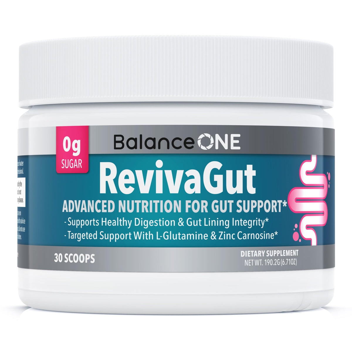 Balance ONE L-Glutamine Powder & Zinc Carnosine Supplement – Leaky Gut Repair Formula with Slippery Elm, DGL Licorice, Marshmallow & Aloe Vera - FENGGESTORE20