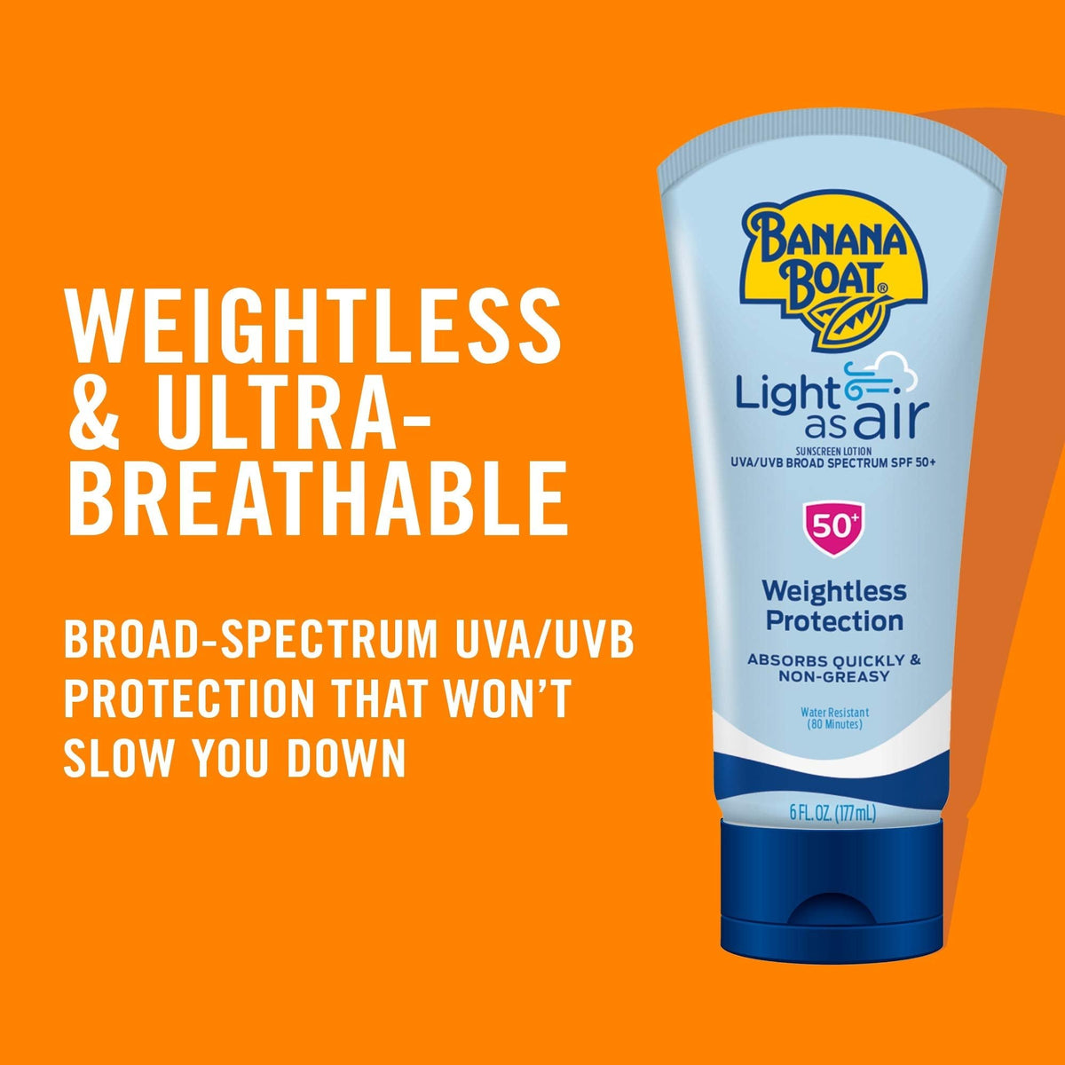 Banana Boat Light As Air Sunscreen Lotion SPF 50 Twin Pack | Lightweight & Non-Greasy Lotion Sunscreen SPF 50 - FENGGESTORE20