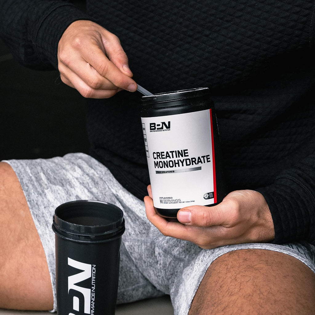 BARE PERFORMANCE NUTRITION, BPN Pure Creatine Monohydrate Powder by Creapure, 5g of Creatine per Serving, Supports Muscle Growth - FENGGESTORE20