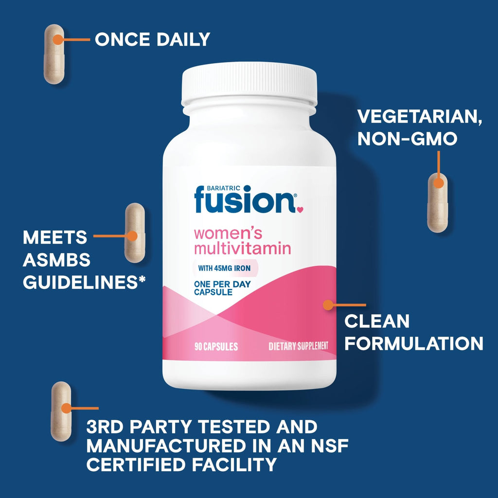 Bariatric Fusion One Per Day Bariatric Multivitamin with Iron for Women | with Hair and Nails Vitamin Blend | Gastric Bypass - FENGGESTORE20